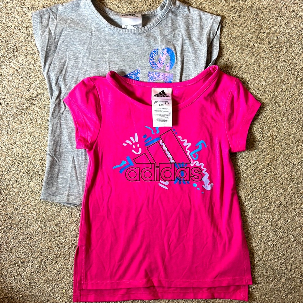 2 pack of Adidas shirts